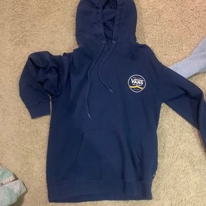 Blue vans hoodie, great condition, lightly used!
